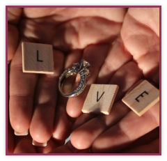 Hands holding love